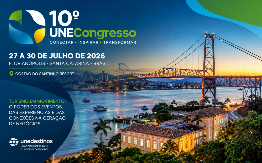 Florianópolis recebe o 10º UNECongresso com foco no futuro do turismo de eventos